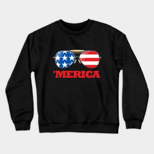 'Merica Sunglasses Crewneck Sweatshirt